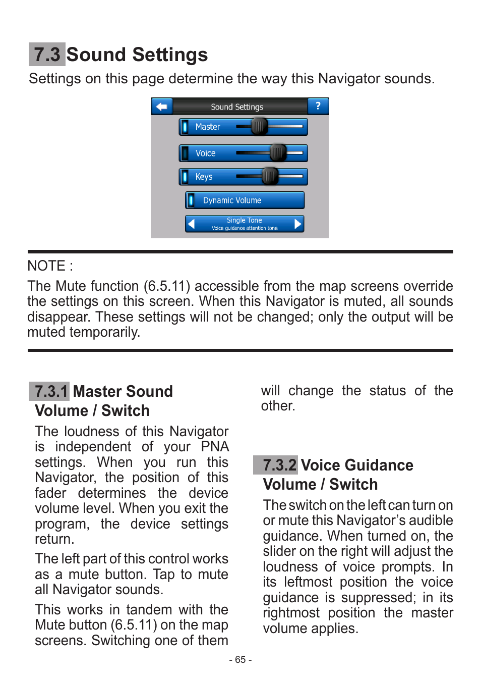 3 sound settings | Venturer HPS9308 User Manual | Page 65 / 100