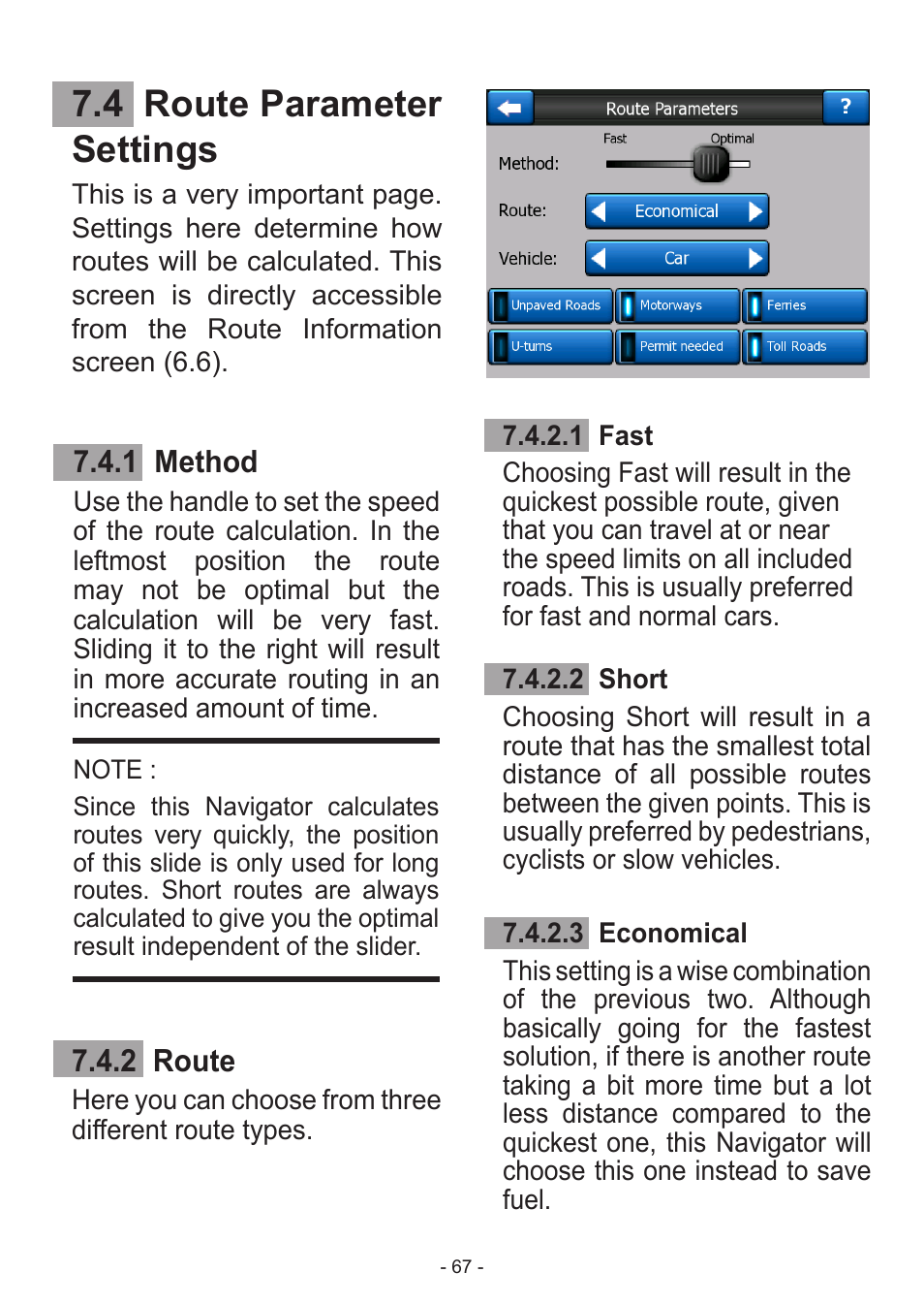 4 route parameter settings | Venturer HPS9308 User Manual | Page 67 / 100