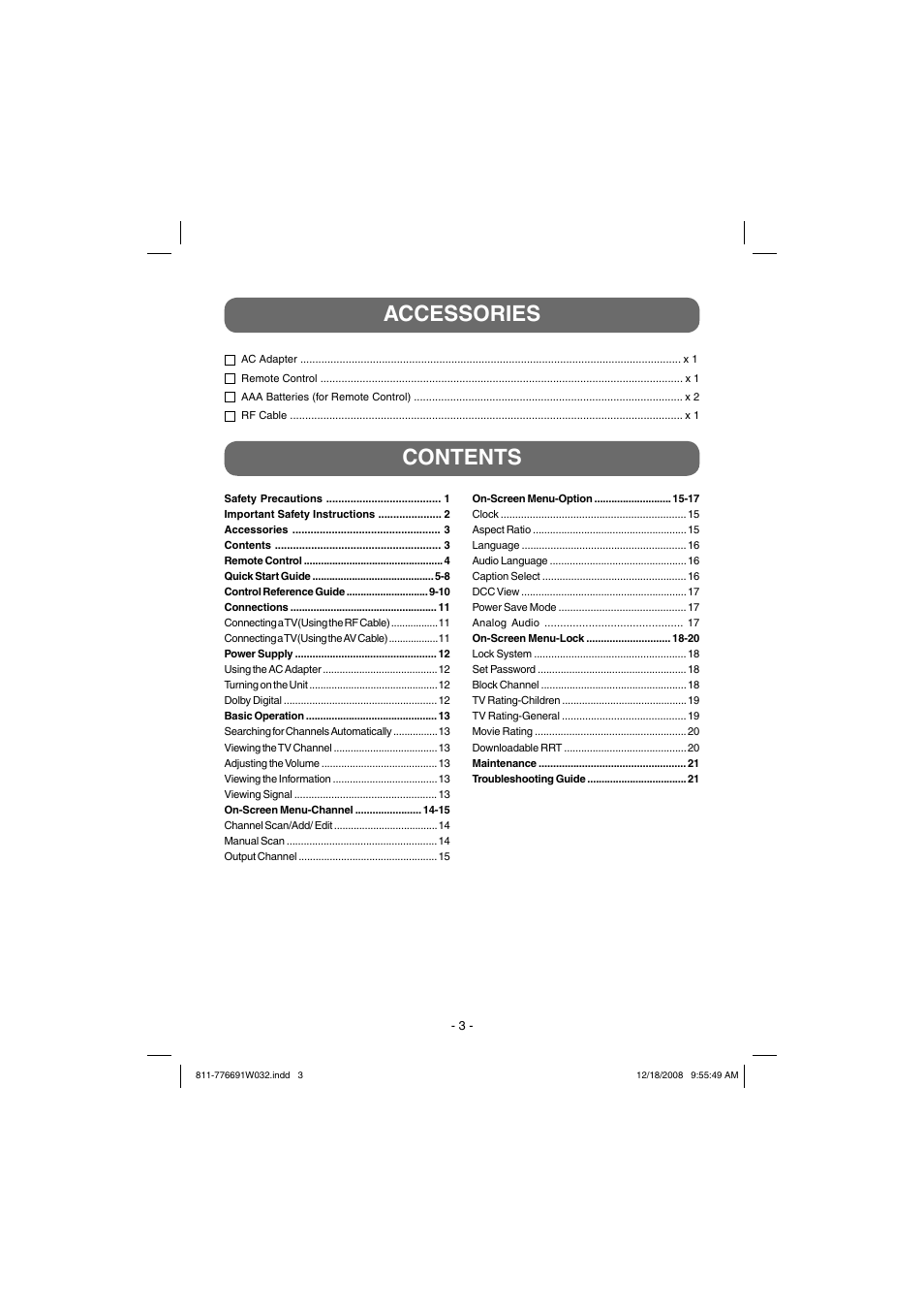 Venturer STB7766G1 User Manual | Page 4 / 23
