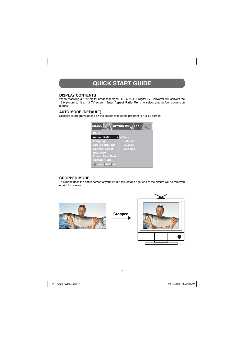 Quick start guide | Venturer STB7766G1 User Manual | Page 8 / 23