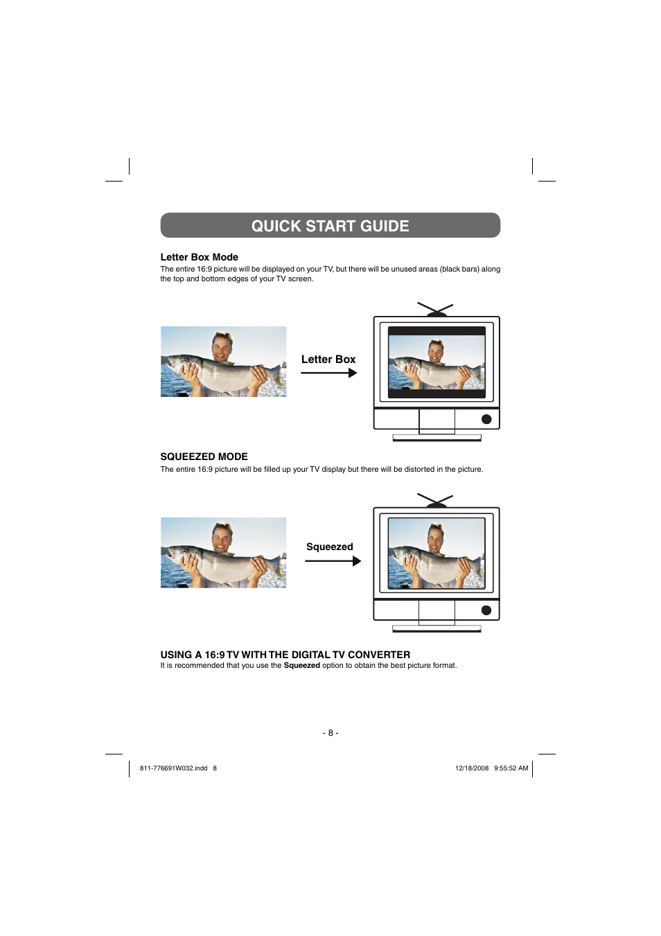 Quick start guide, Letter box | Venturer STB7766G1 User Manual | Page 9 / 23