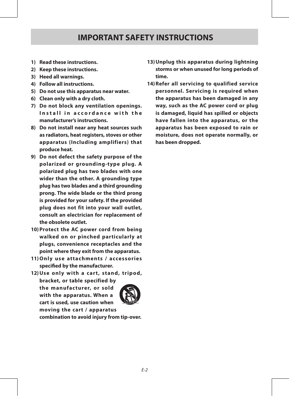 Important safety instructions | Venturer PDV28420C User Manual | Page 3 / 27