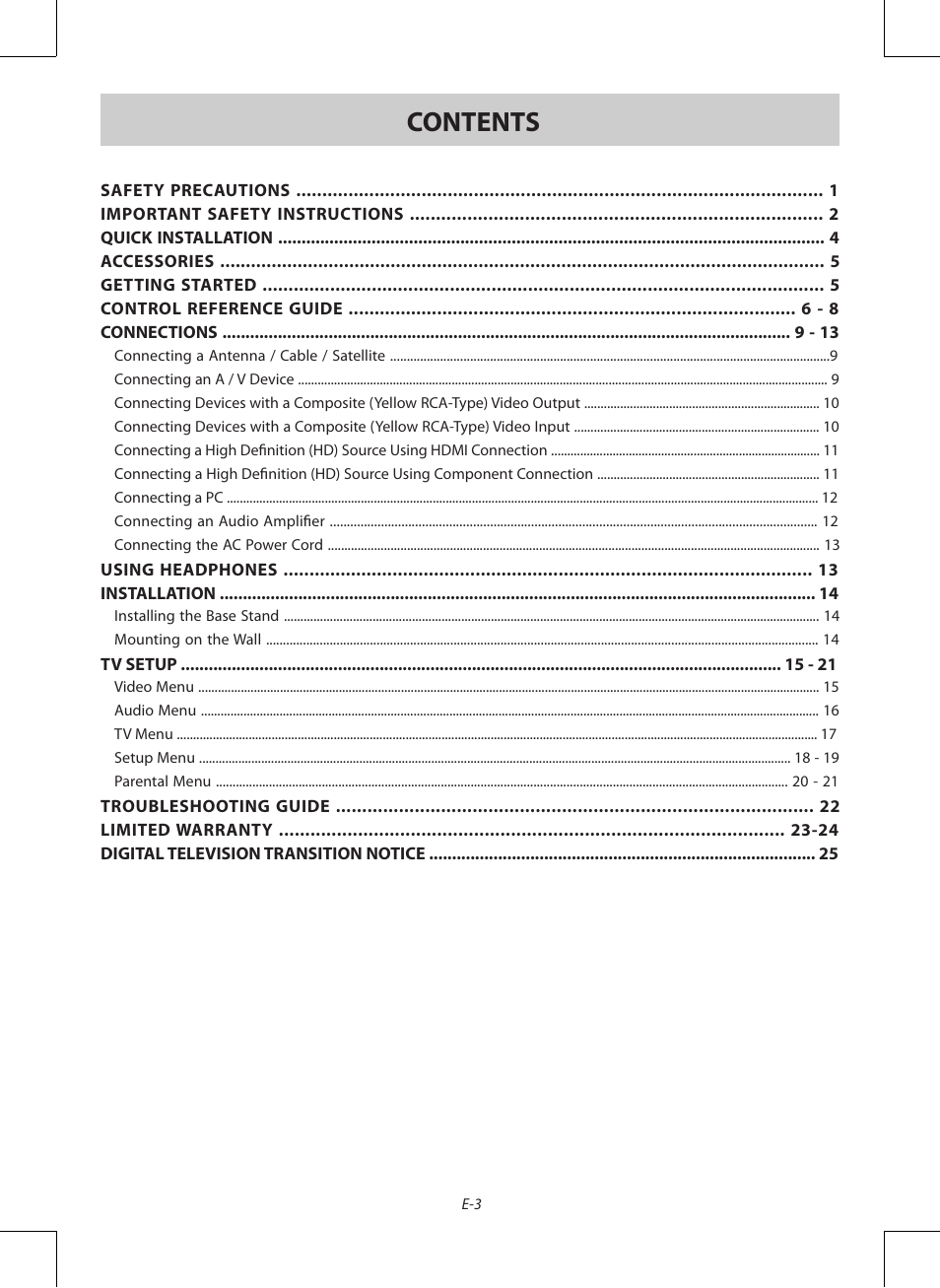 Venturer PDV28420C User Manual | Page 4 / 27