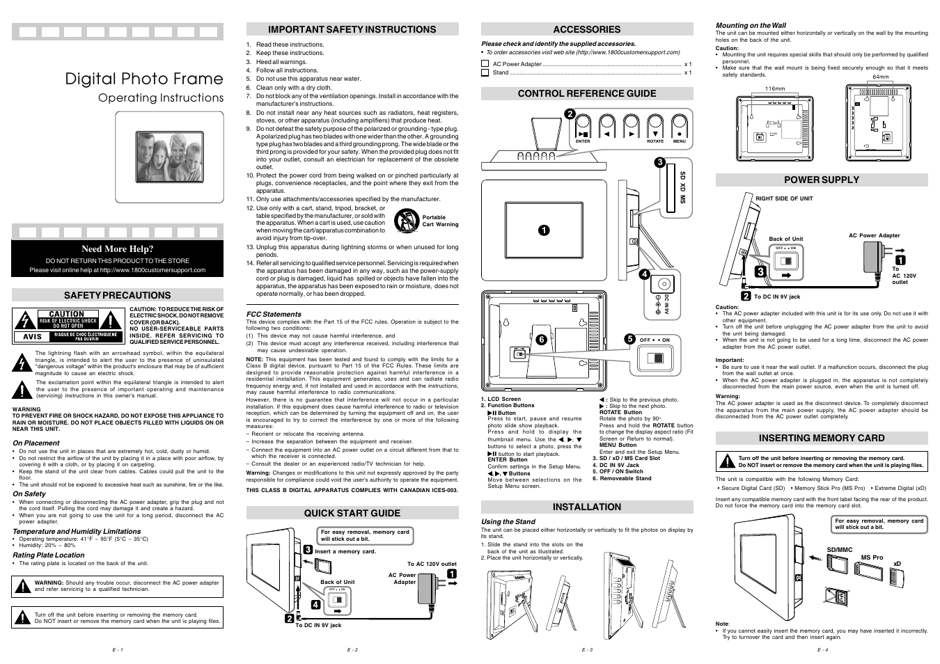 Venturer DPF562SE User Manual | 2 pages