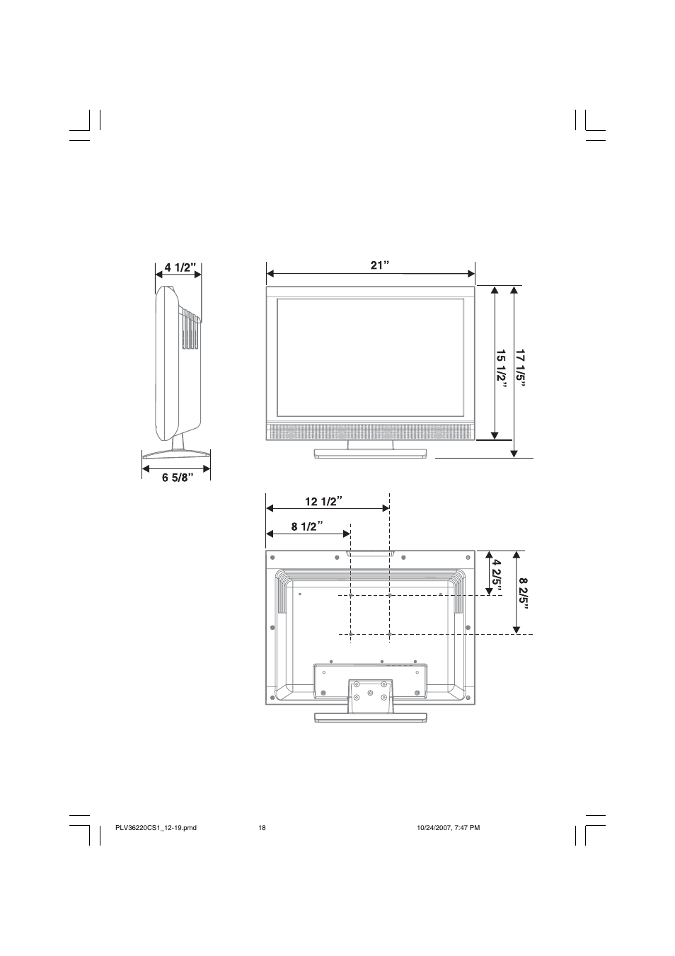 Venturer PLV36220S1 User Manual | Page 19 / 20