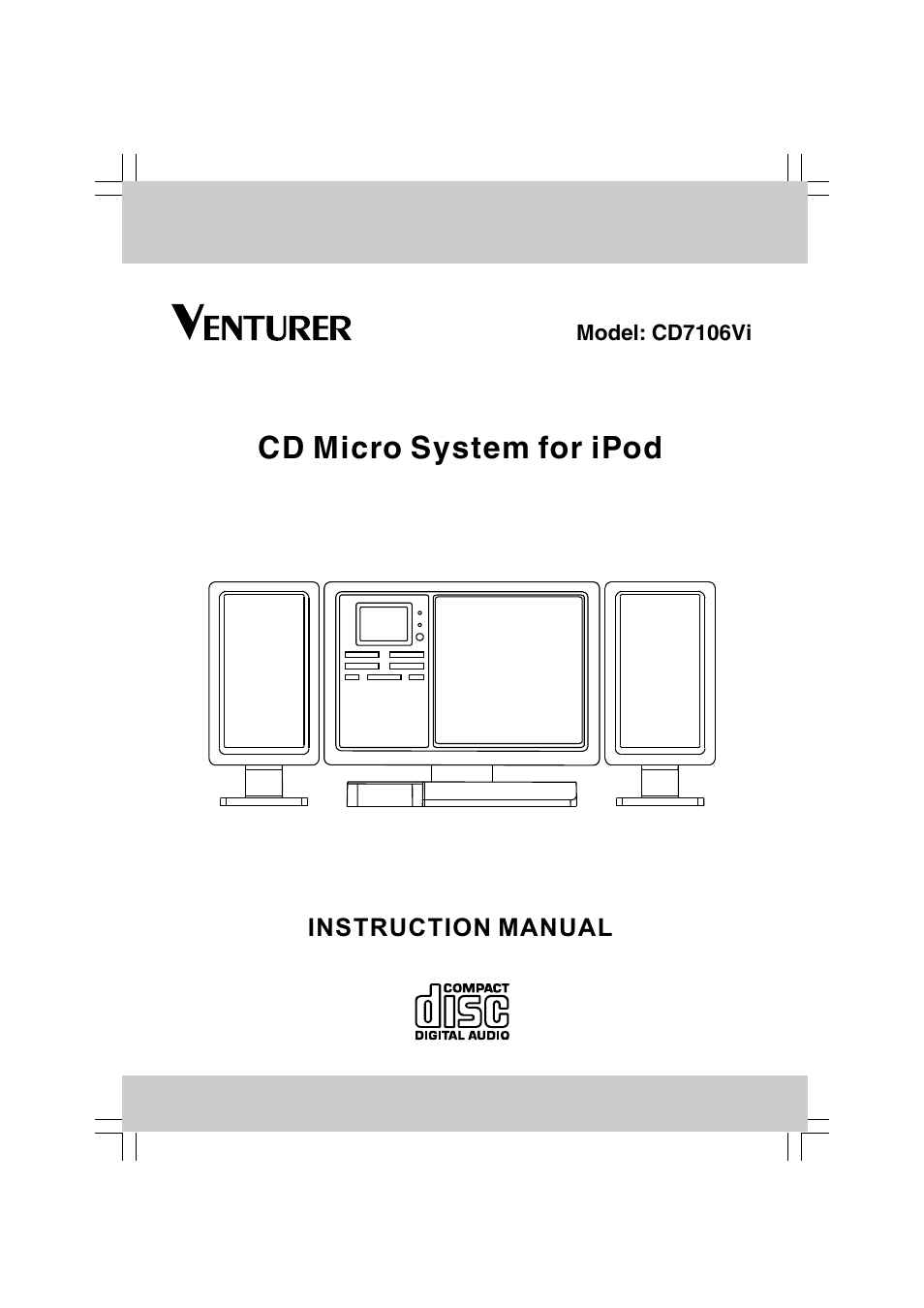 Venturer CD7106VI User Manual | 15 pages