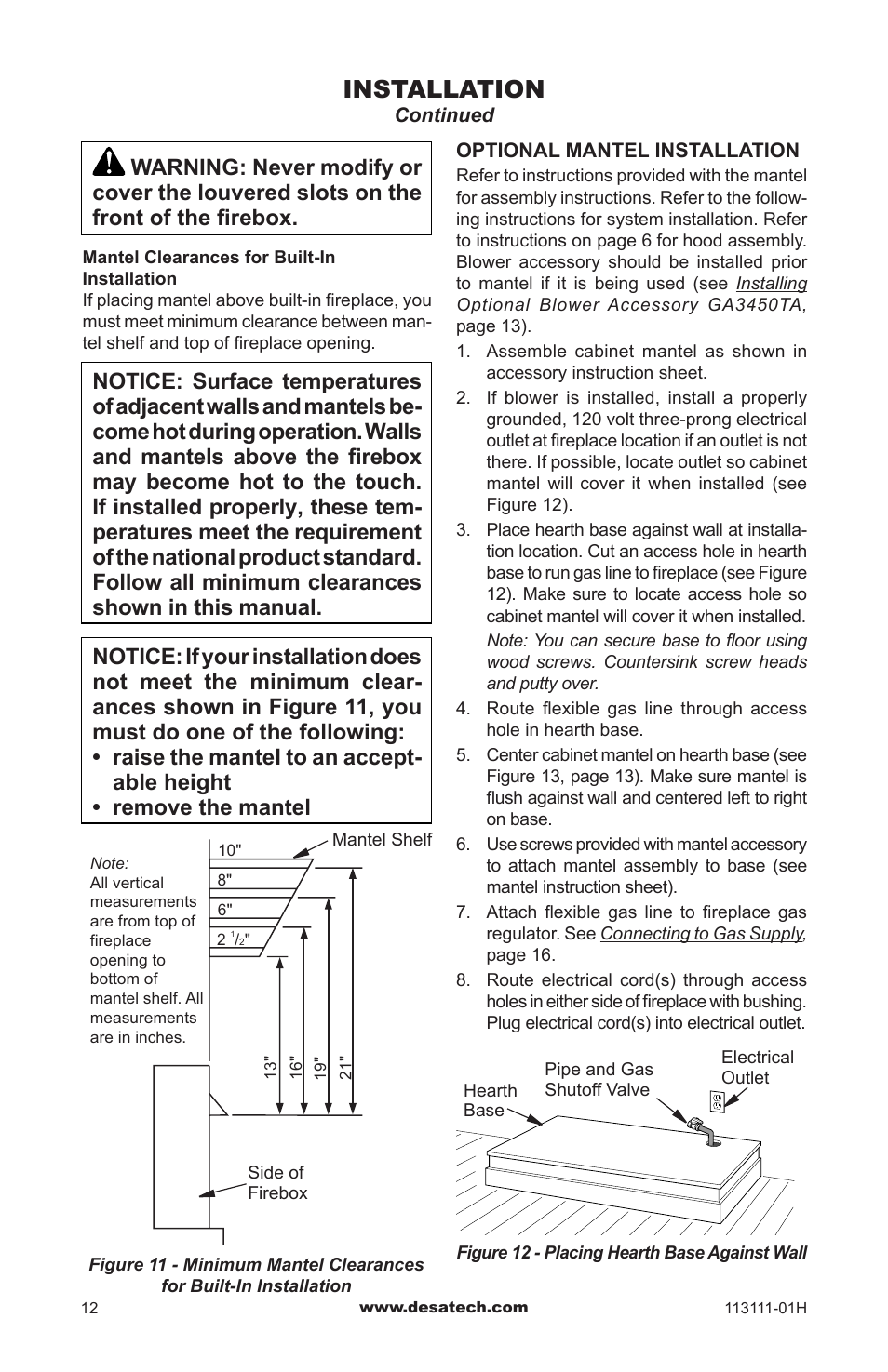 Installation | Vanguard VMH26TNC User Manual | Page 12 / 32