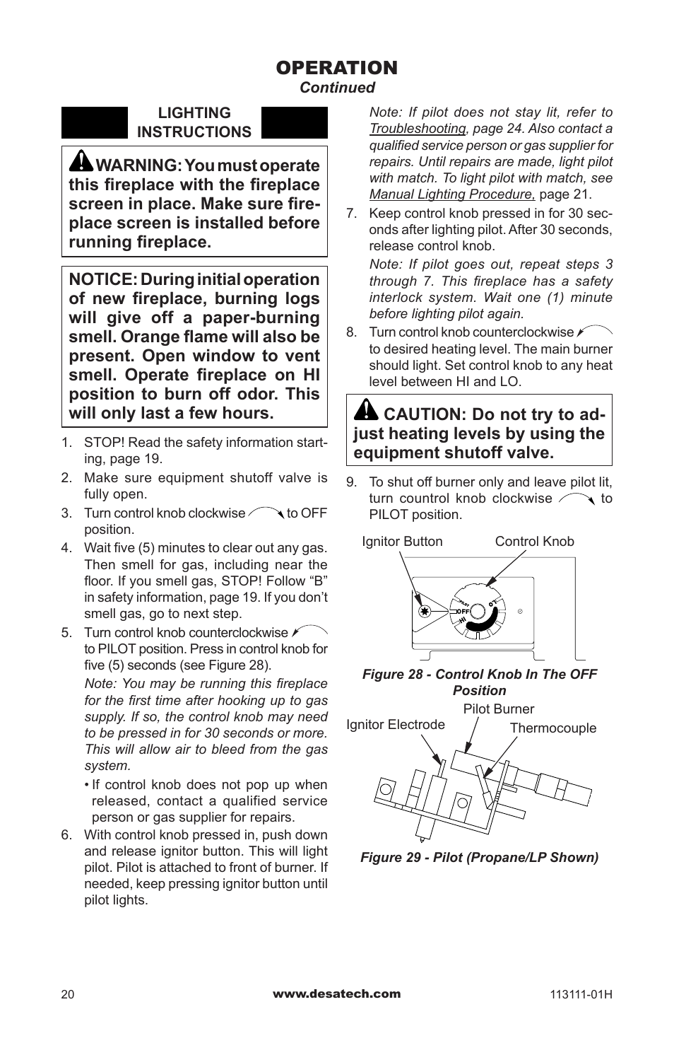 Operation | Vanguard VMH26TNC User Manual | Page 20 / 32