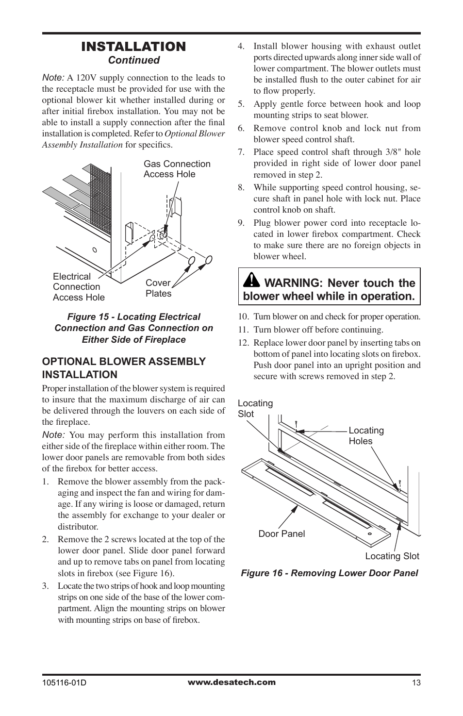 Installation | Vanguard FBST User Manual | Page 13 / 20