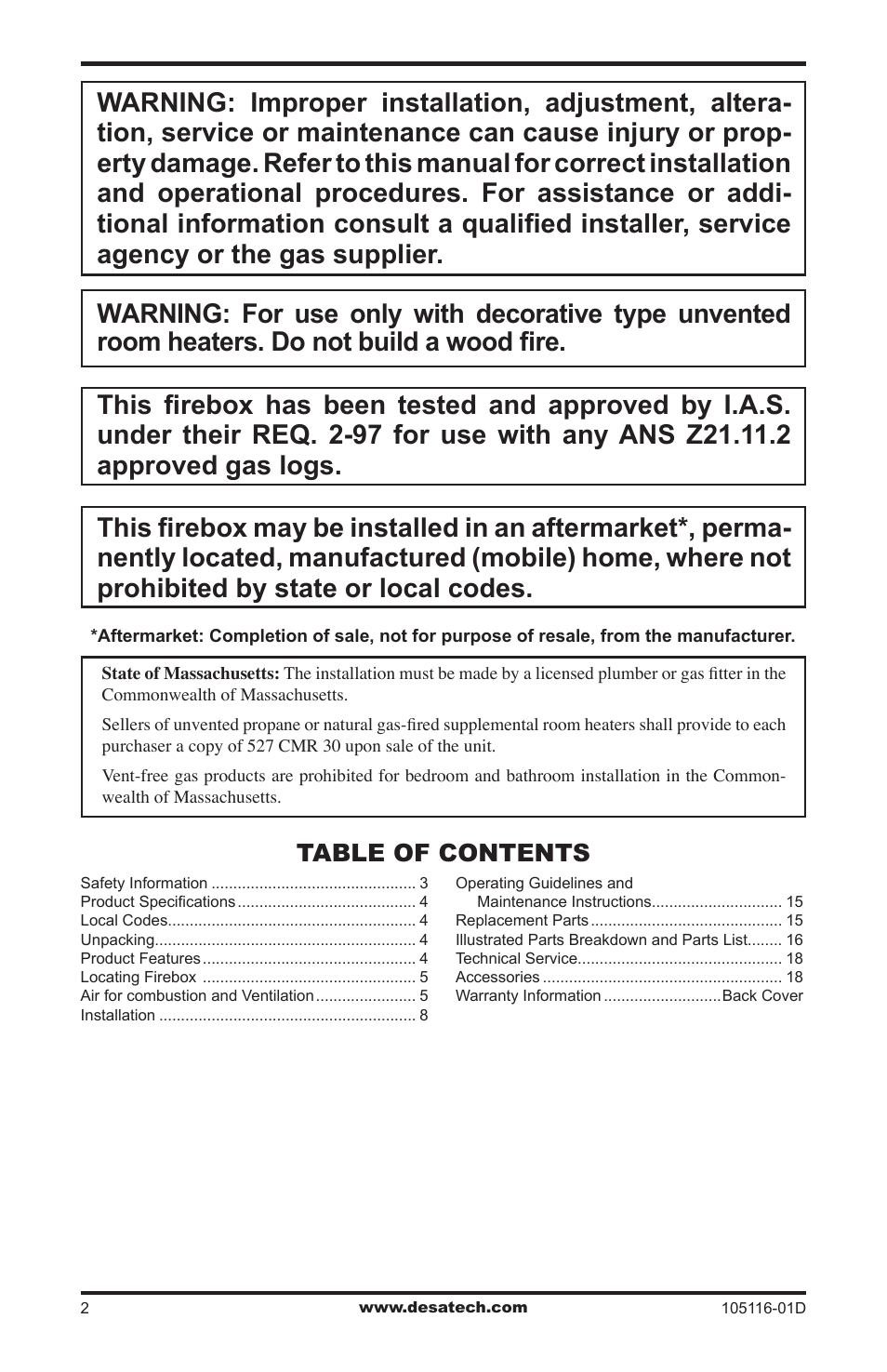 Vanguard FBST User Manual | Page 2 / 20