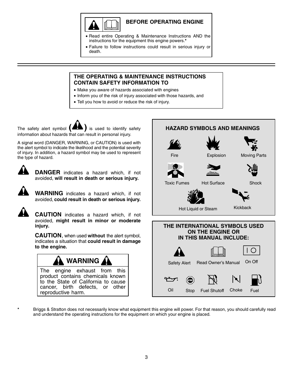 Warning | Vanguard 470000 User Manual | Page 3 / 20