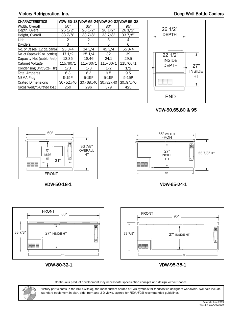 Victory Refrigeration VDW-37-12 User Manual | Page 2 / 2