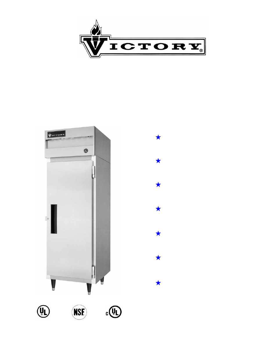 Victory Refrigeration V-Series User Manual | 42 pages