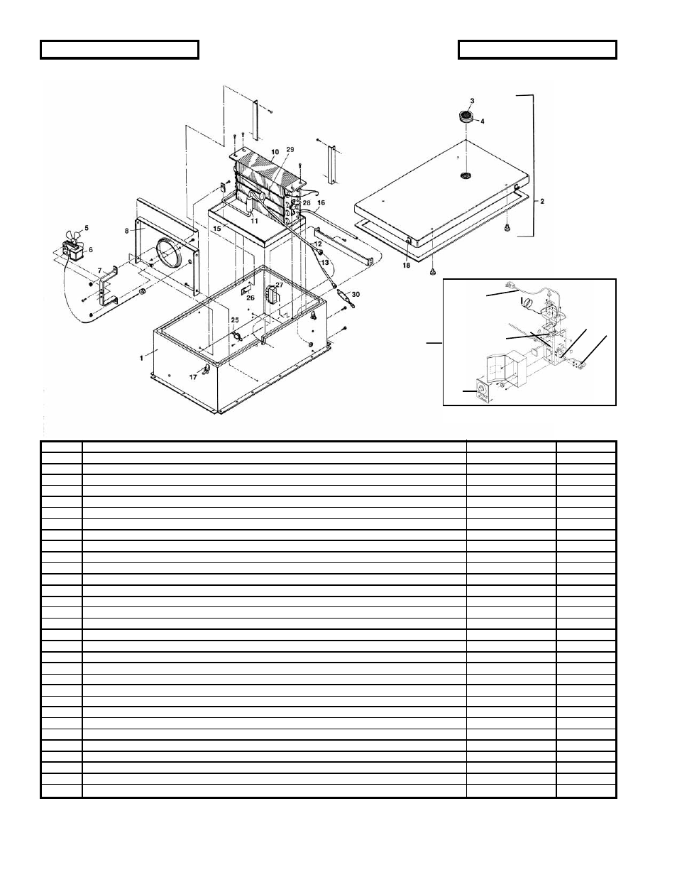 Figure 6-5 one section freezer components, Electrical box assembly | Victory Refrigeration V-Series User Manual | Page 32 / 42