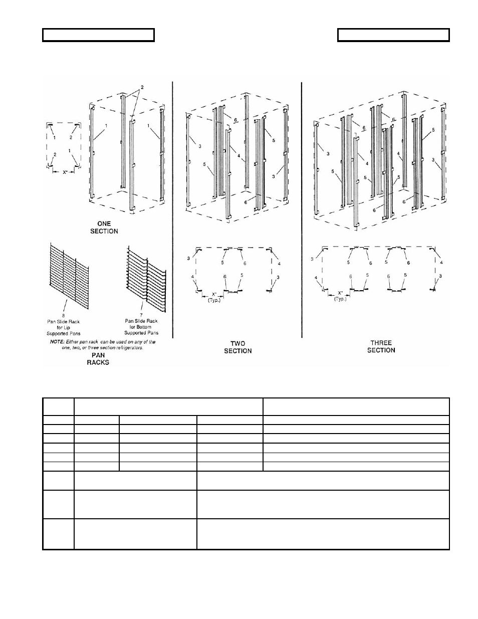 Figure 6-10 steel rod pan slide racks and uprights | Victory Refrigeration V-Series User Manual | Page 37 / 42