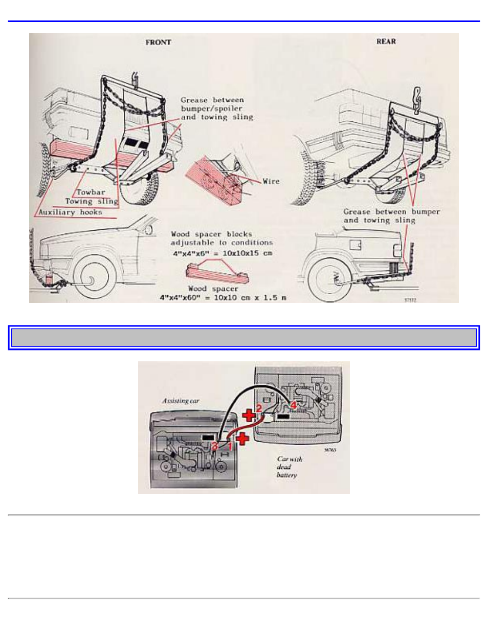 Pg. 50 jump starting | Volvo 740 GL User Manual | Page 58 / 138