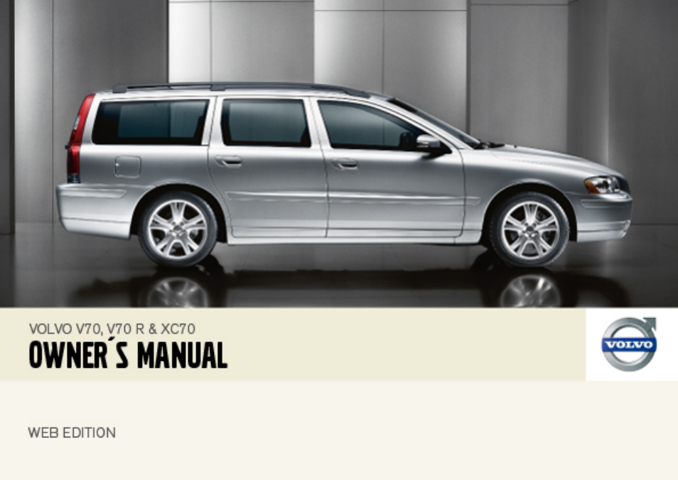 Volvo V70R User Manual | 254 pages