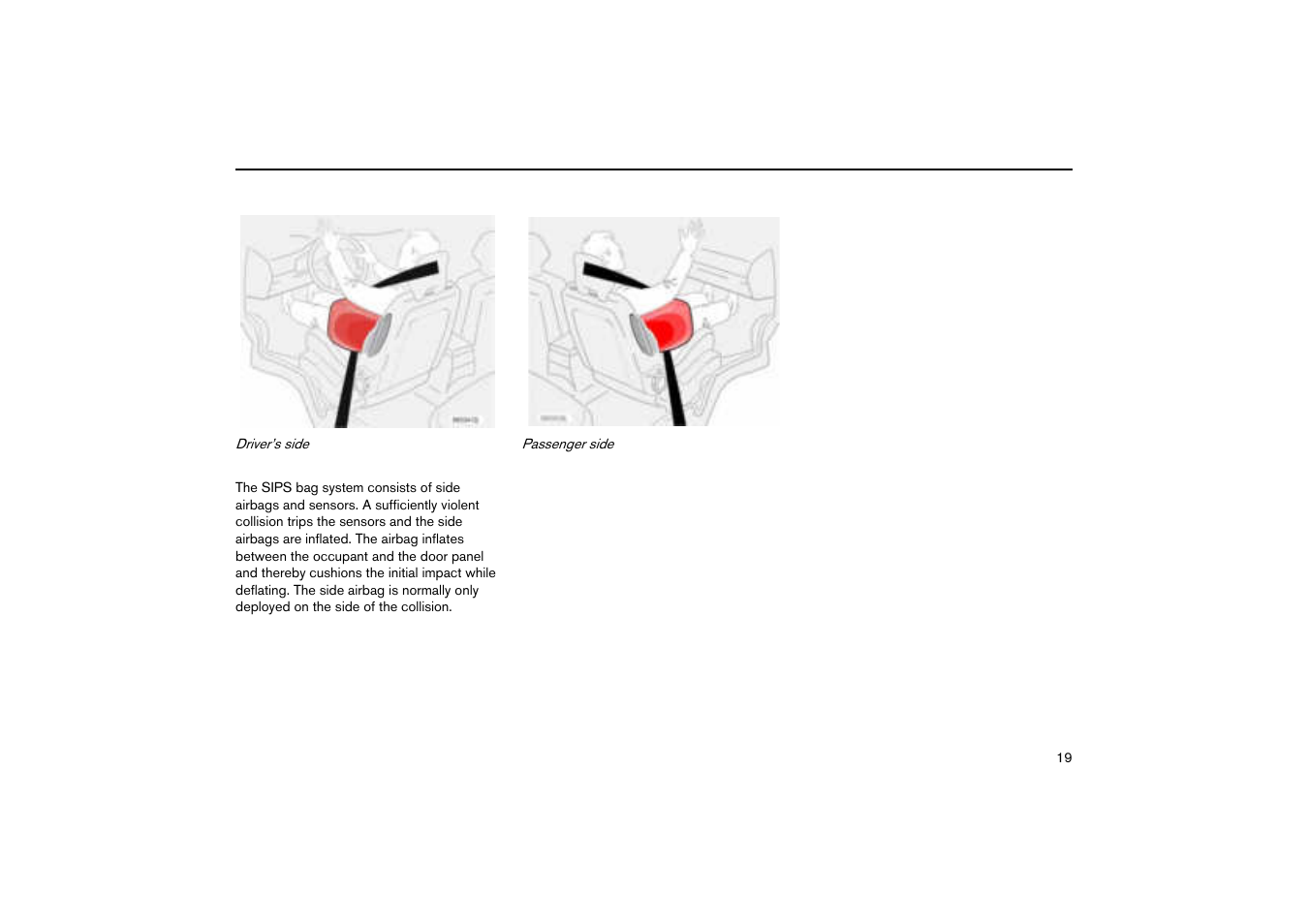 Sips bags | Volvo V70R User Manual | Page 20 / 254