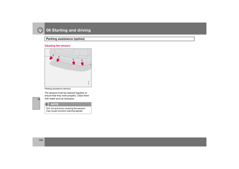 En_c70-w720_134.eps, 06 starting and driving | Volvo 2008 C70 User Manual | Page 135 / 257