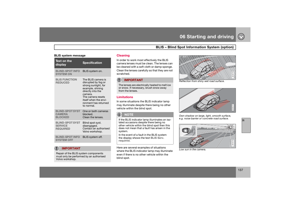 En_c70-w720_137.eps, 06 starting and driving | Volvo 2008 C70 User Manual | Page 138 / 257