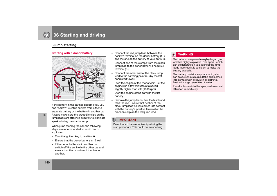 En_c70-w720_140.eps, 06 starting and driving | Volvo 2008 C70 User Manual | Page 141 / 257