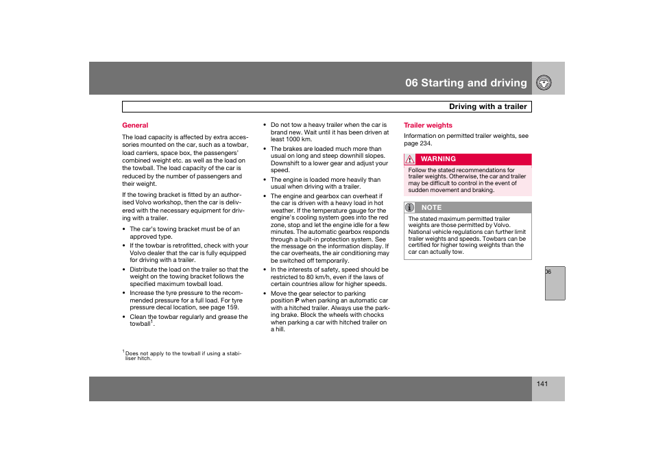 En_c70-w720_141.eps, 06 starting and driving | Volvo 2008 C70 User Manual | Page 142 / 257