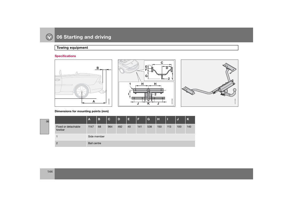 En_c70-w720_144.eps, 06 starting and driving | Volvo 2008 C70 User Manual | Page 145 / 257