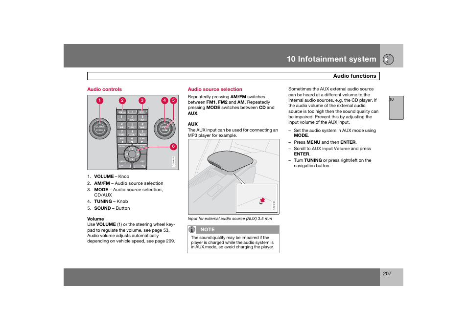 En_c70-w720_207.eps, 10 infotainment system | Volvo 2008 C70 User Manual | Page 208 / 257