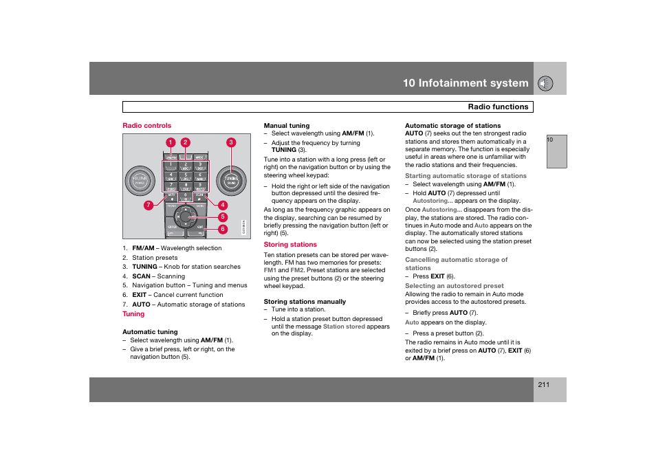 En_c70-w720_211.eps, 10 infotainment system | Volvo 2008 C70 User Manual | Page 212 / 257