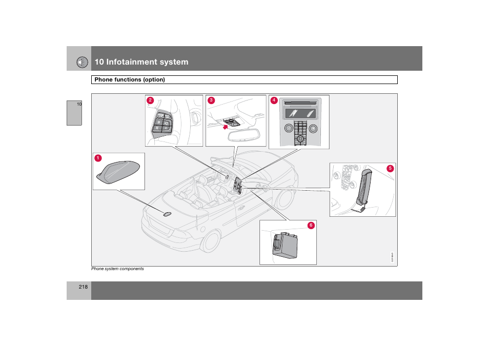 En_c70-w720_218.eps, 10 infotainment system | Volvo 2008 C70 User Manual | Page 219 / 257