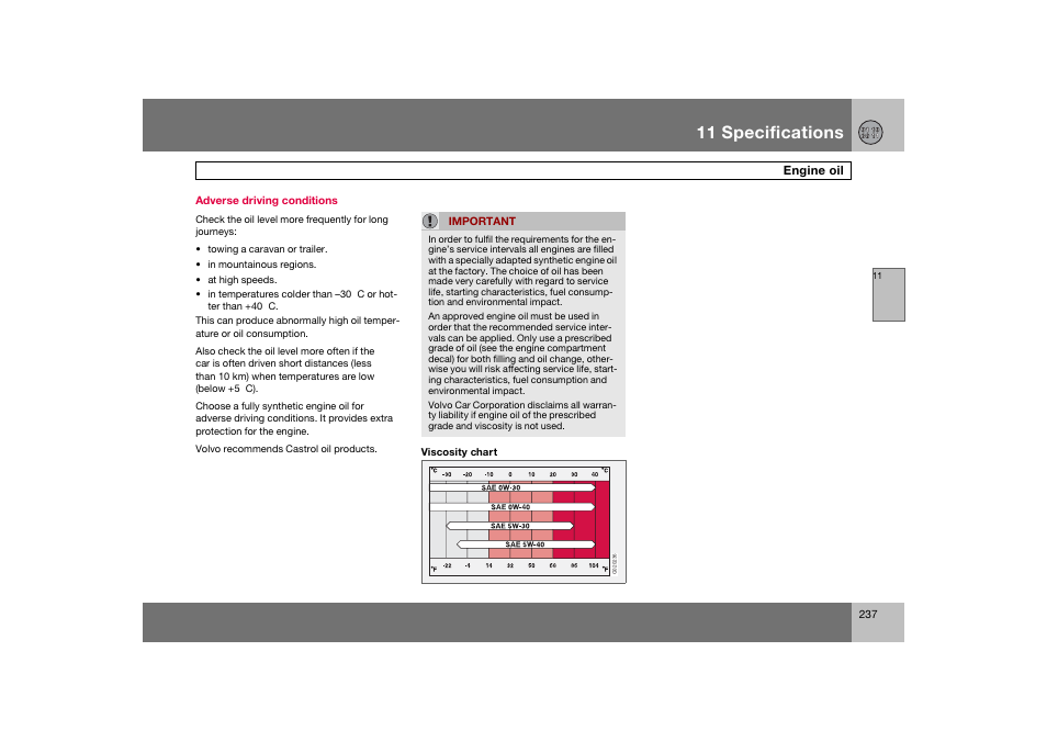 En_c70-w720_237.eps, 11 specifications | Volvo 2008 C70 User Manual | Page 238 / 257