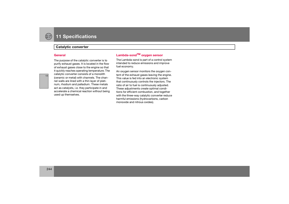 En_c70-w720_244.eps, 11 specifications | Volvo 2008 C70 User Manual | Page 245 / 257