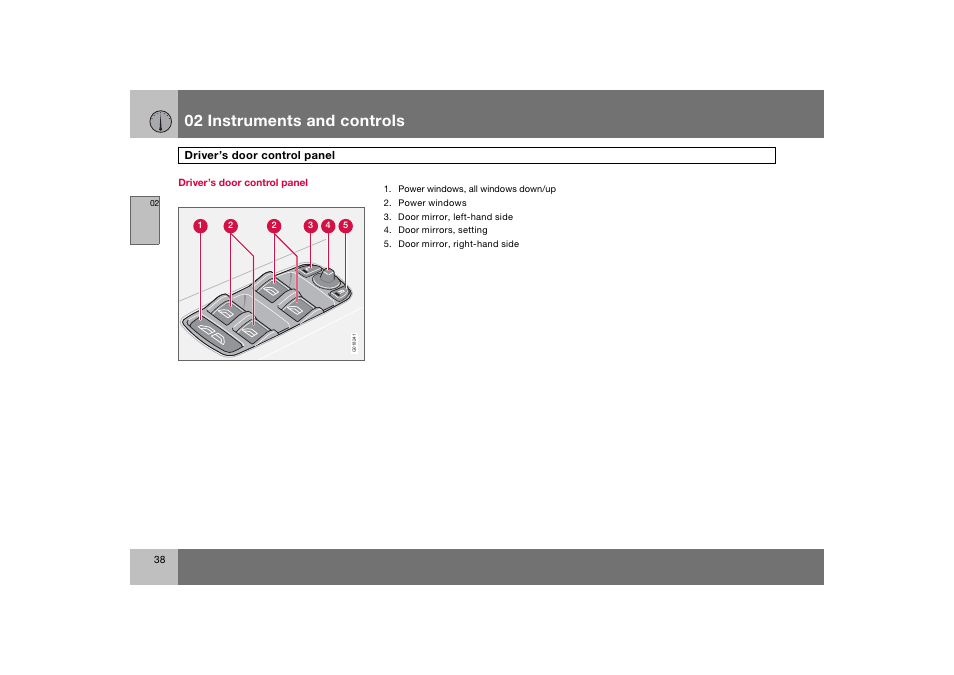 En_c70-w720_ 38.eps, 02 instruments and controls | Volvo 2008 C70 User Manual | Page 39 / 257