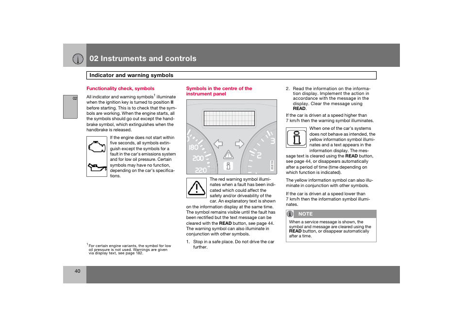 En_c70-w720_ 40.eps, 02 instruments and controls | Volvo 2008 C70 User Manual | Page 41 / 257