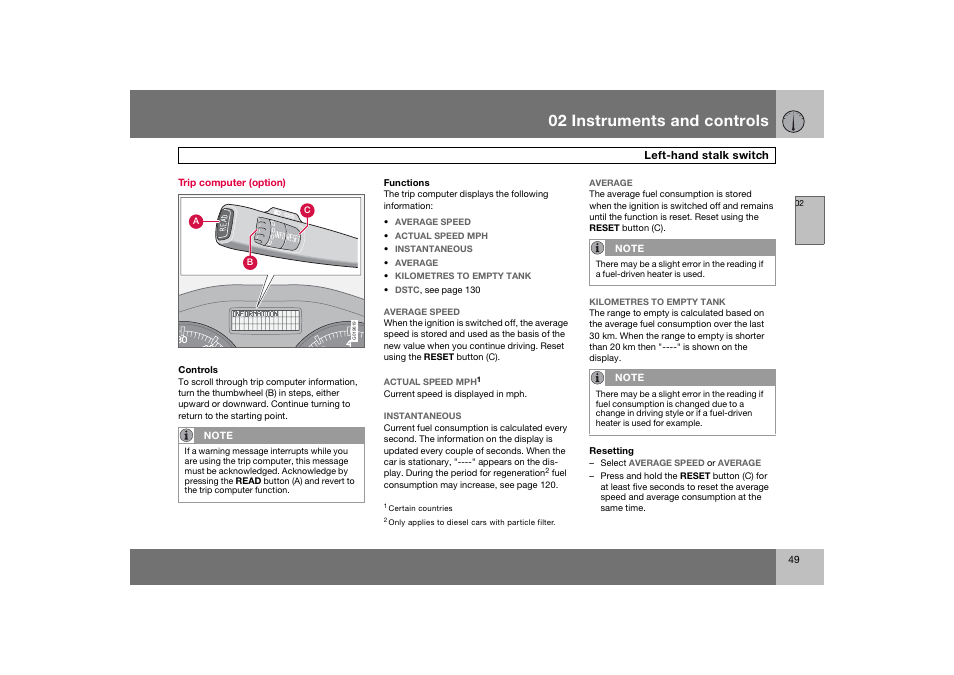 En_c70-w720_ 49.eps, 02 instruments and controls | Volvo 2008 C70 User Manual | Page 50 / 257