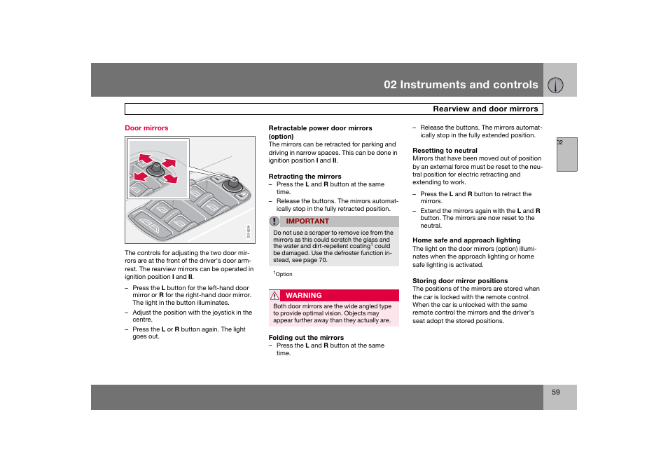 En_c70-w720_ 59.eps, 02 instruments and controls | Volvo 2008 C70 User Manual | Page 60 / 257