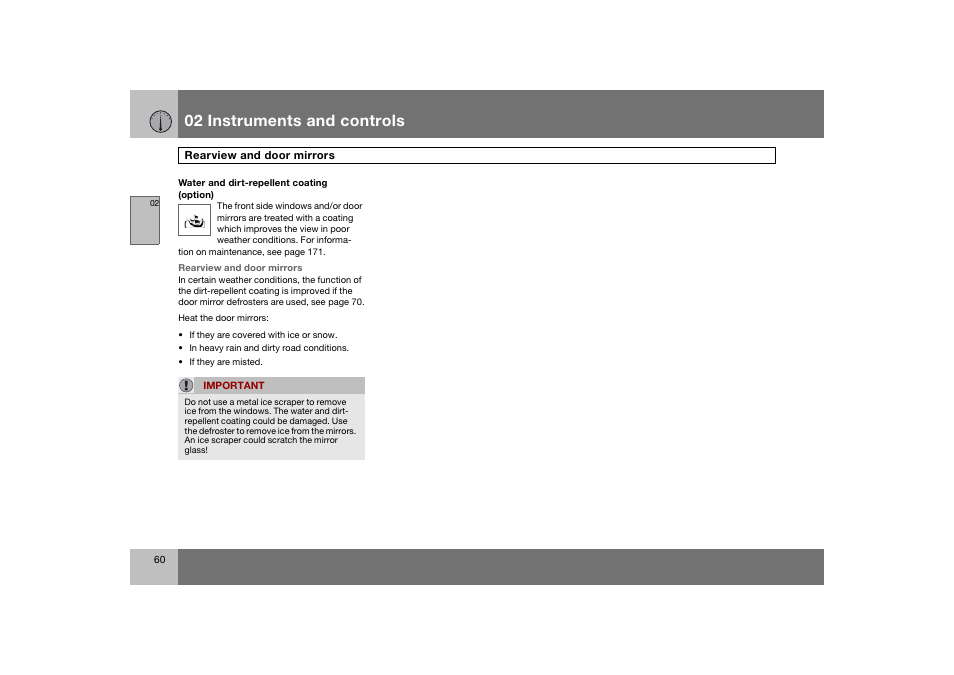 En_c70-w720_ 60.eps, 02 instruments and controls | Volvo 2008 C70 User Manual | Page 61 / 257