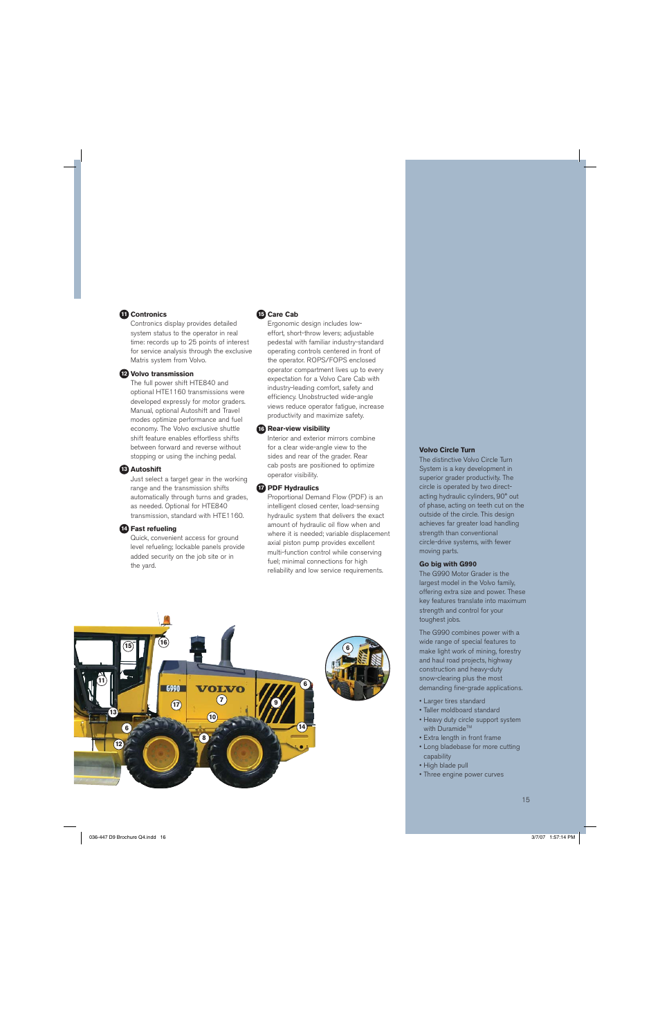 Volvo G970 User Manual | Page 15 / 24