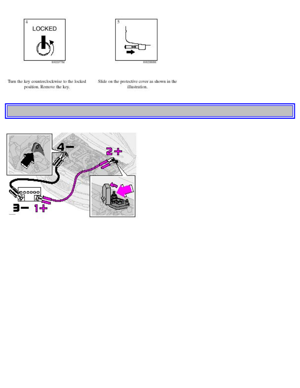 Pg. 79 jump starting | Volvo 2001 S80 User Manual | Page 118 / 225