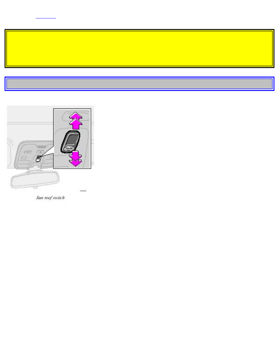Sun roof 37, Pg. 37 sun roof (option) | Volvo 2001 S80 User Manual | Page 62 / 225