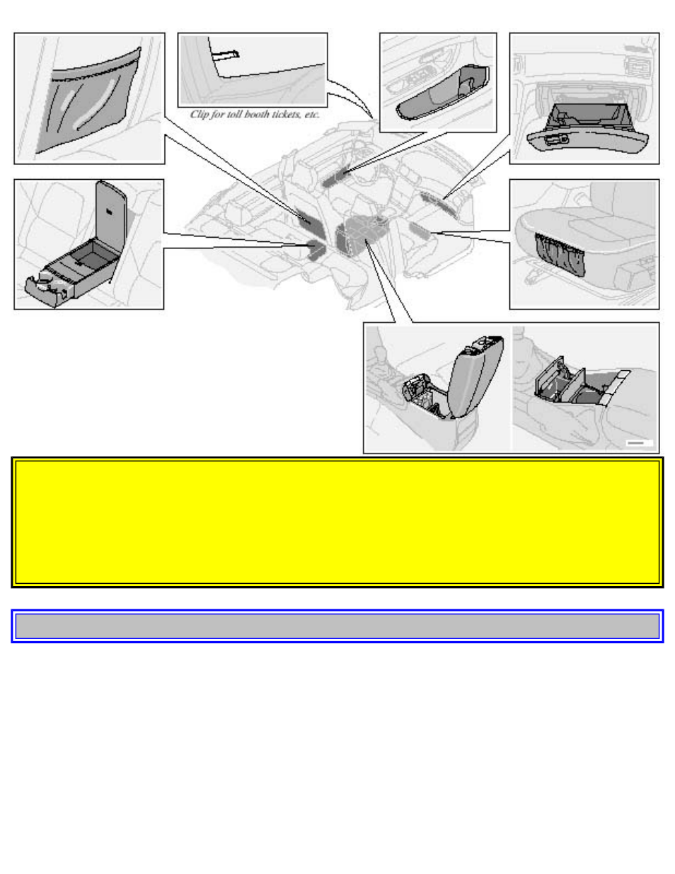 Pg. 52 storage compartment in center console | Volvo 2001 S80 User Manual | Page 78 / 225