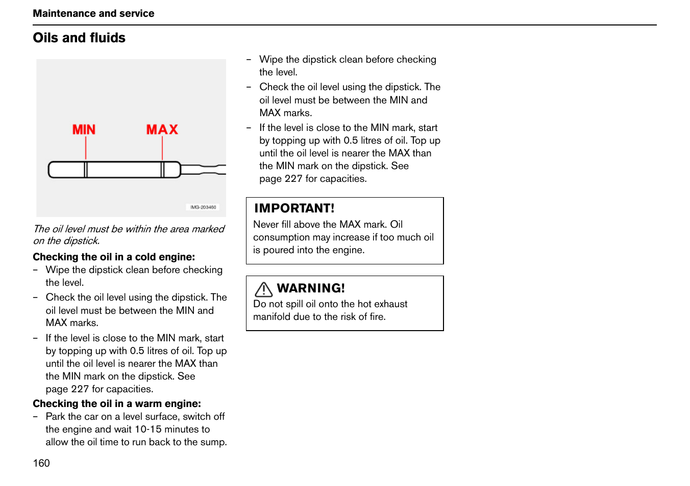 Oils and fluids | Volvo S60R User Manual | Page 161 / 240