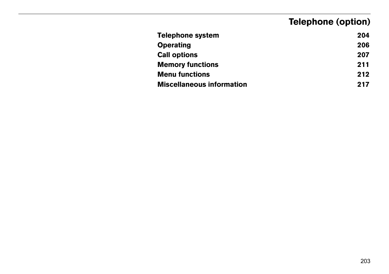 Telephone (option) | Volvo S60R User Manual | Page 204 / 240