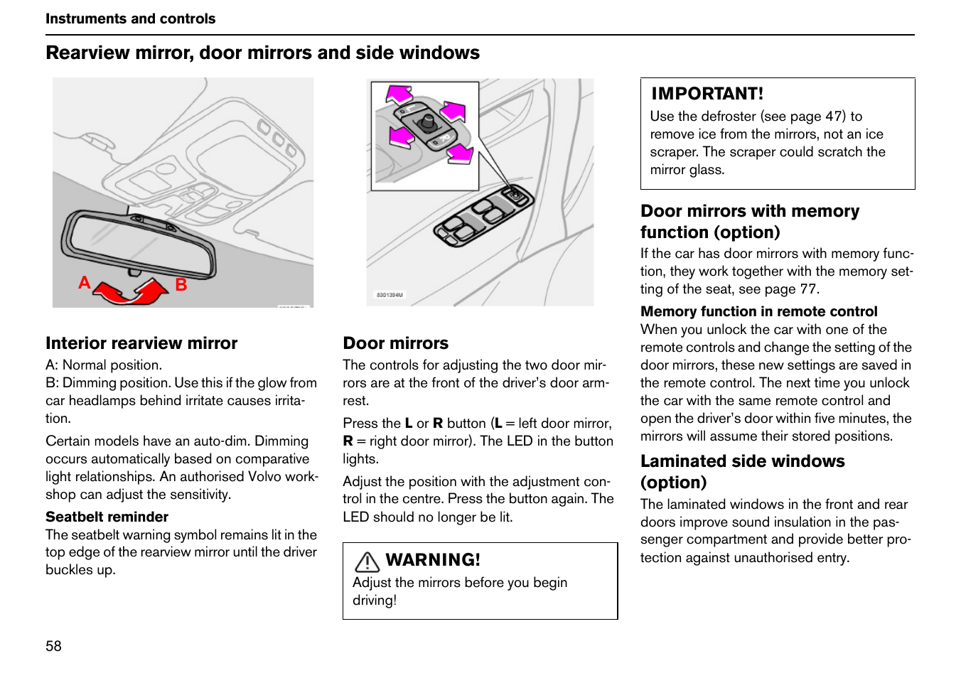 Volvo S60R User Manual | Page 59 / 240