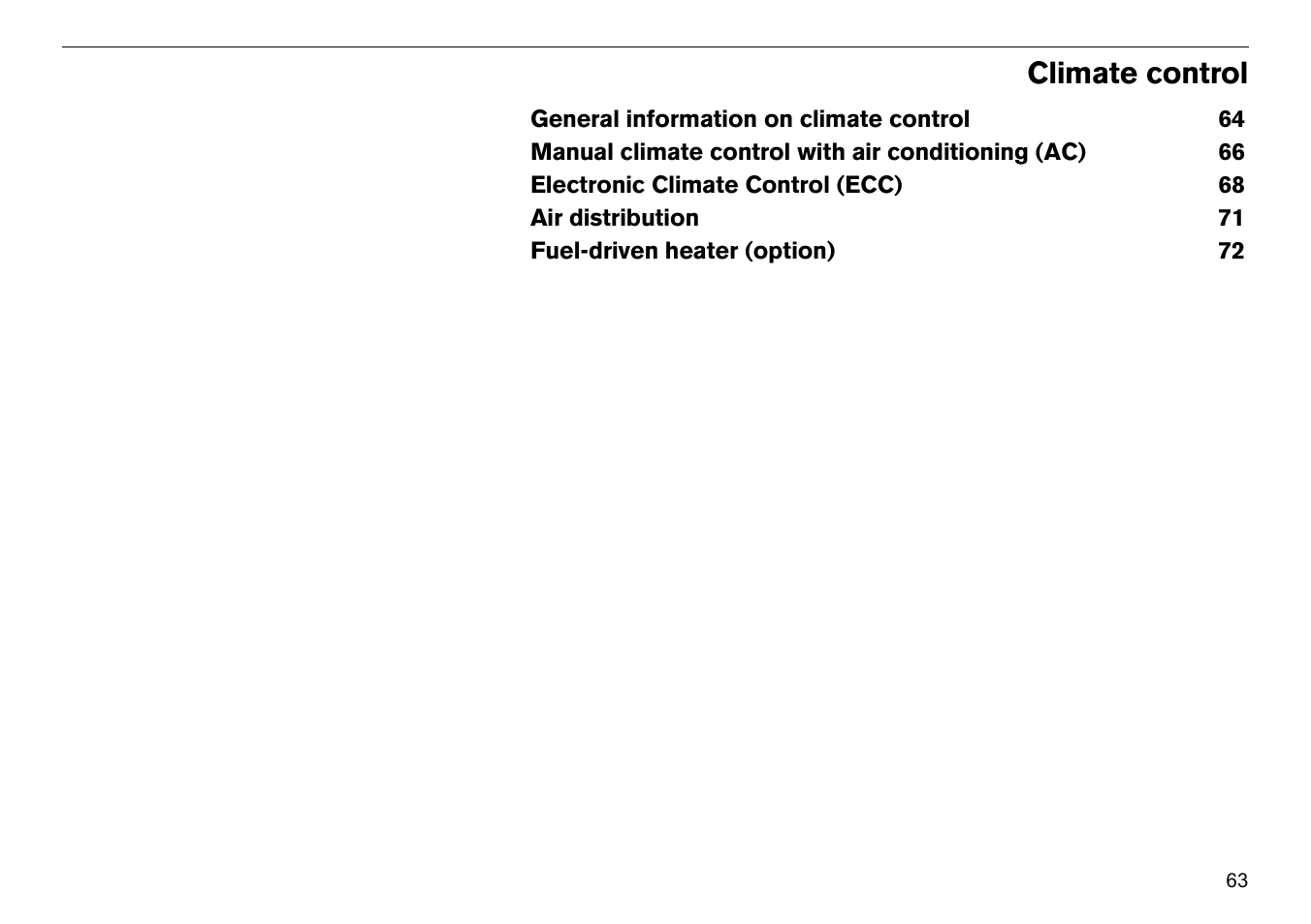 Climate control | Volvo S60R User Manual | Page 64 / 240