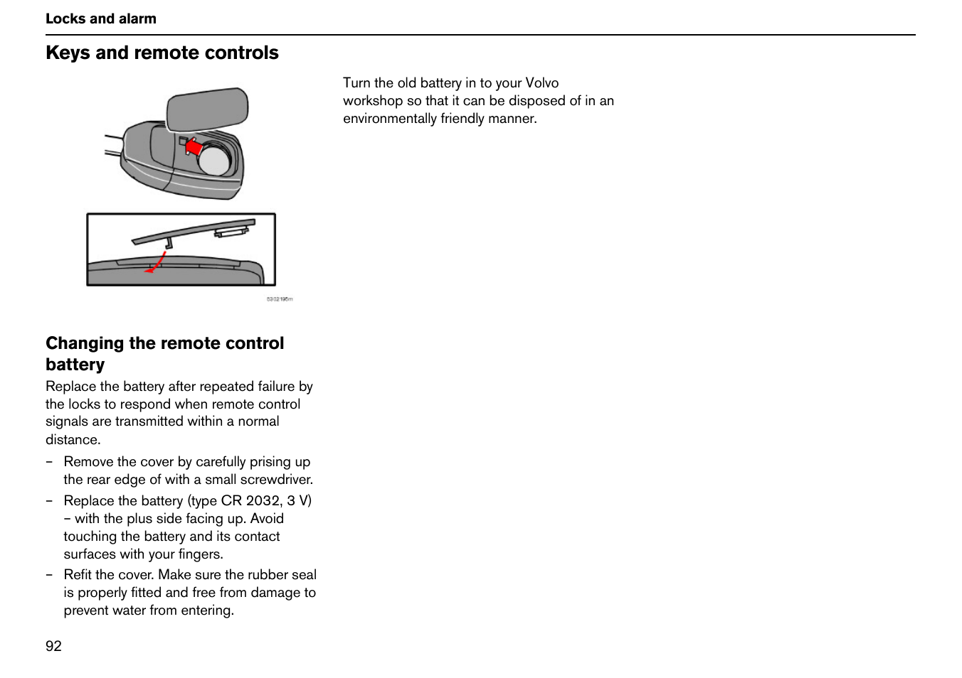 Keys and remote controls | Volvo S60R User Manual | Page 93 / 240