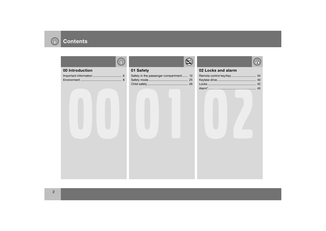 Volvo 2007 S80 User Manual | Page 3 / 234