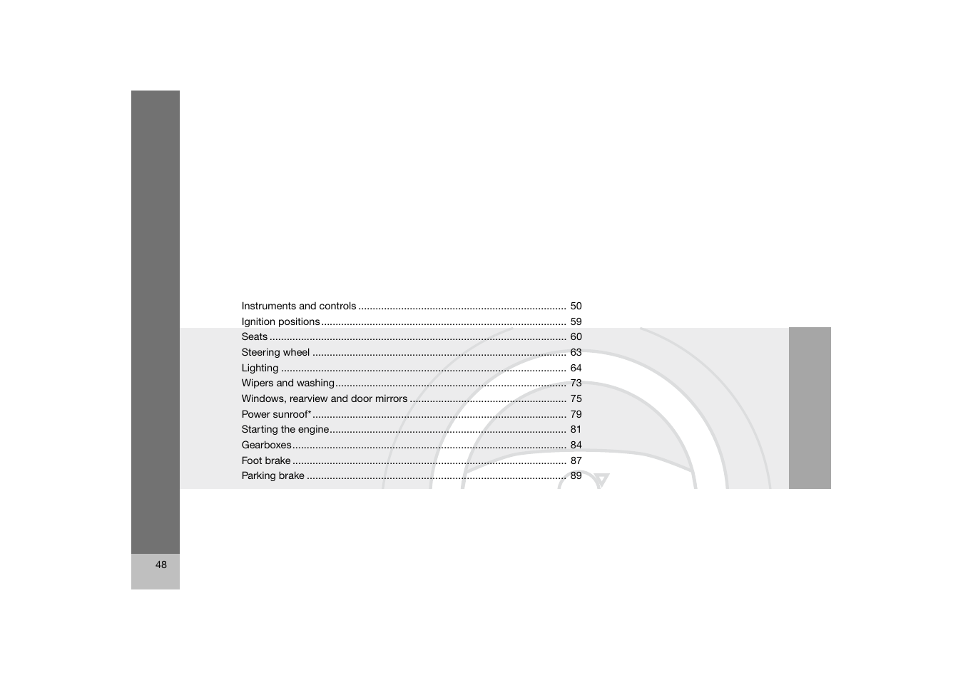 Volvo 2007 S80 User Manual | Page 49 / 234