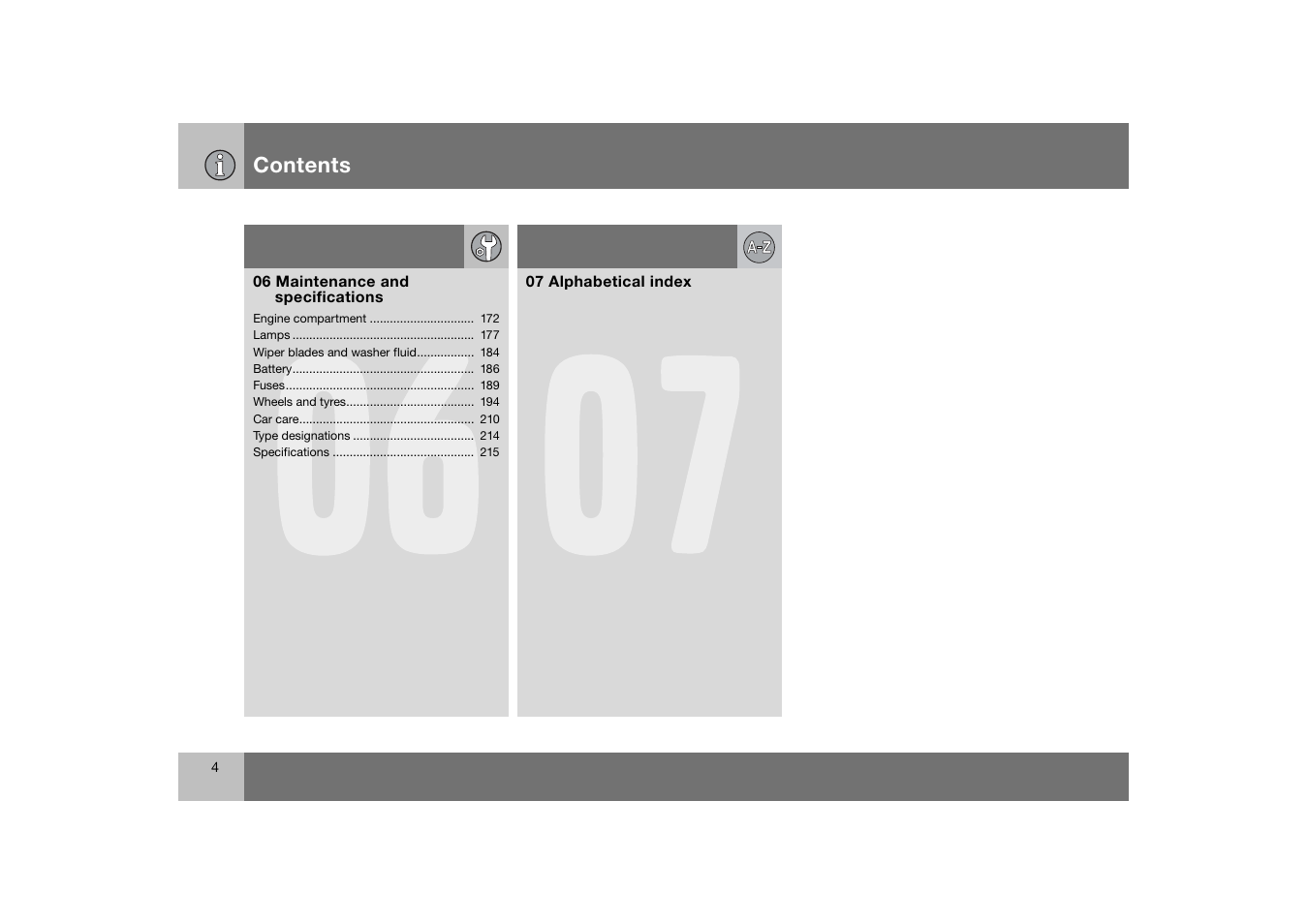 Volvo 2007 S80 User Manual | Page 5 / 234