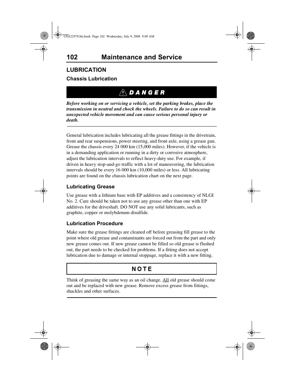 102 maintenance and service | Volvo D11F User Manual | Page 106 / 132